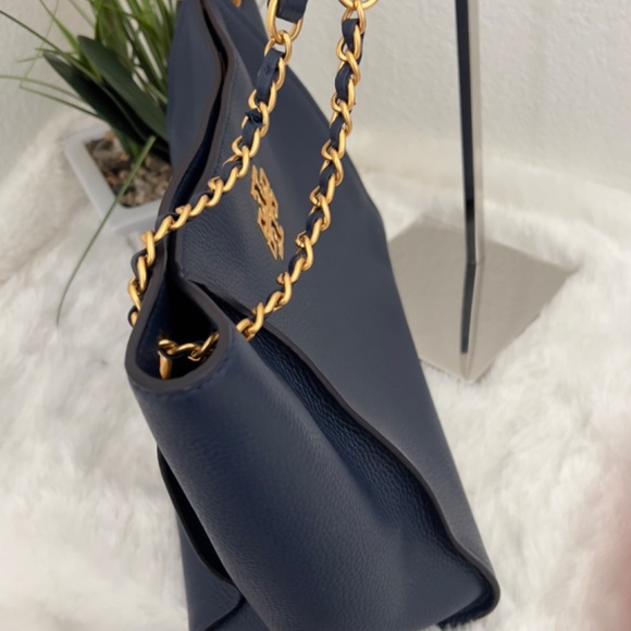 Tory Burch Britten Tote Royal Navy - Picture 3 of 9